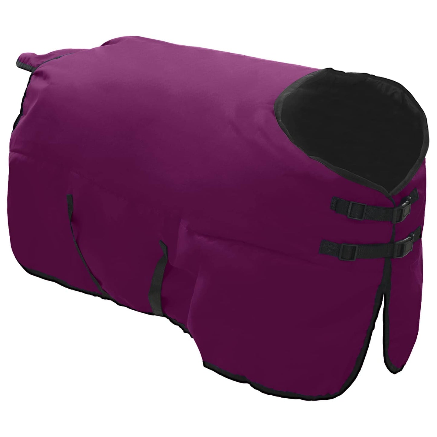 Hestetæppe Mørk Grøn og Sort 135 cm Polyester