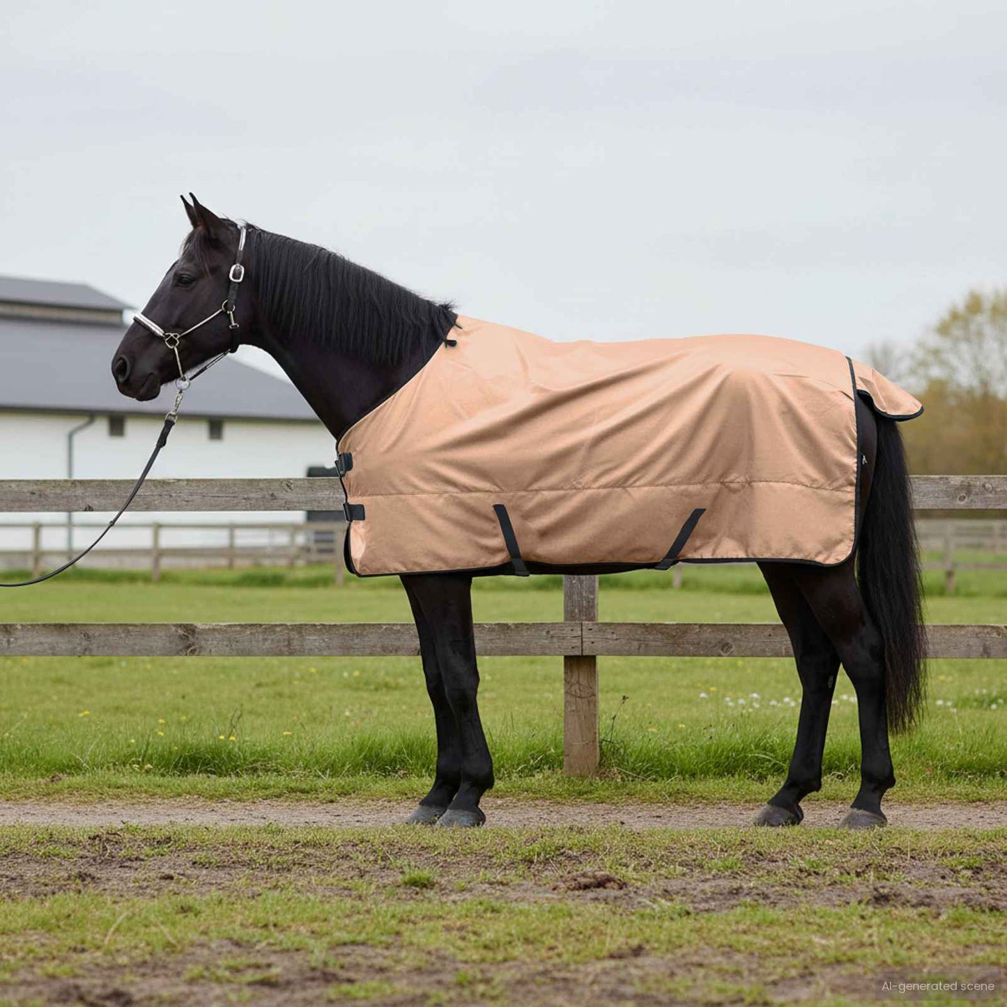 Hestetæppe Cappuccino 165 cm Polyester