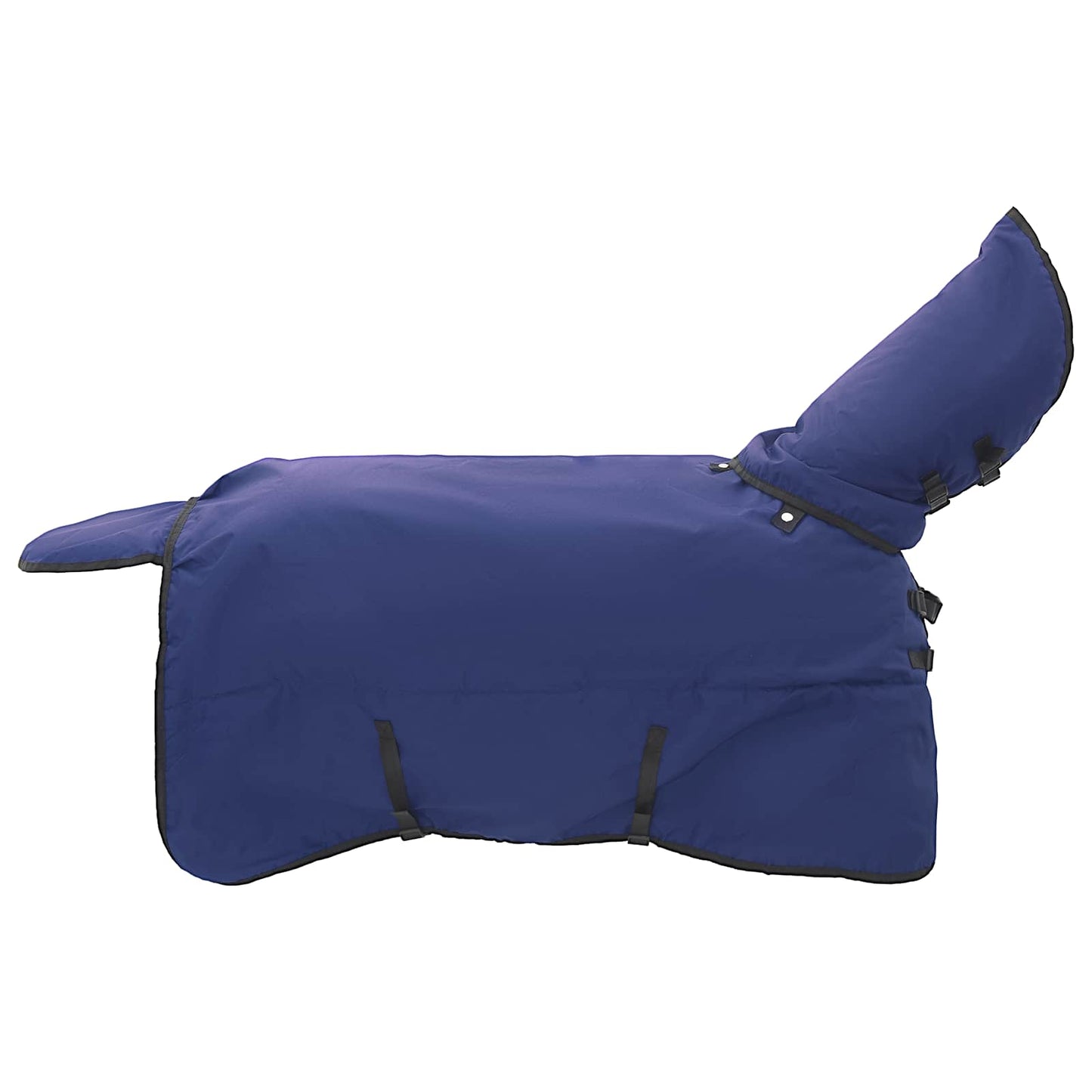 Hestetæppe Mørk Grøn og Sort 135 cm Polyester