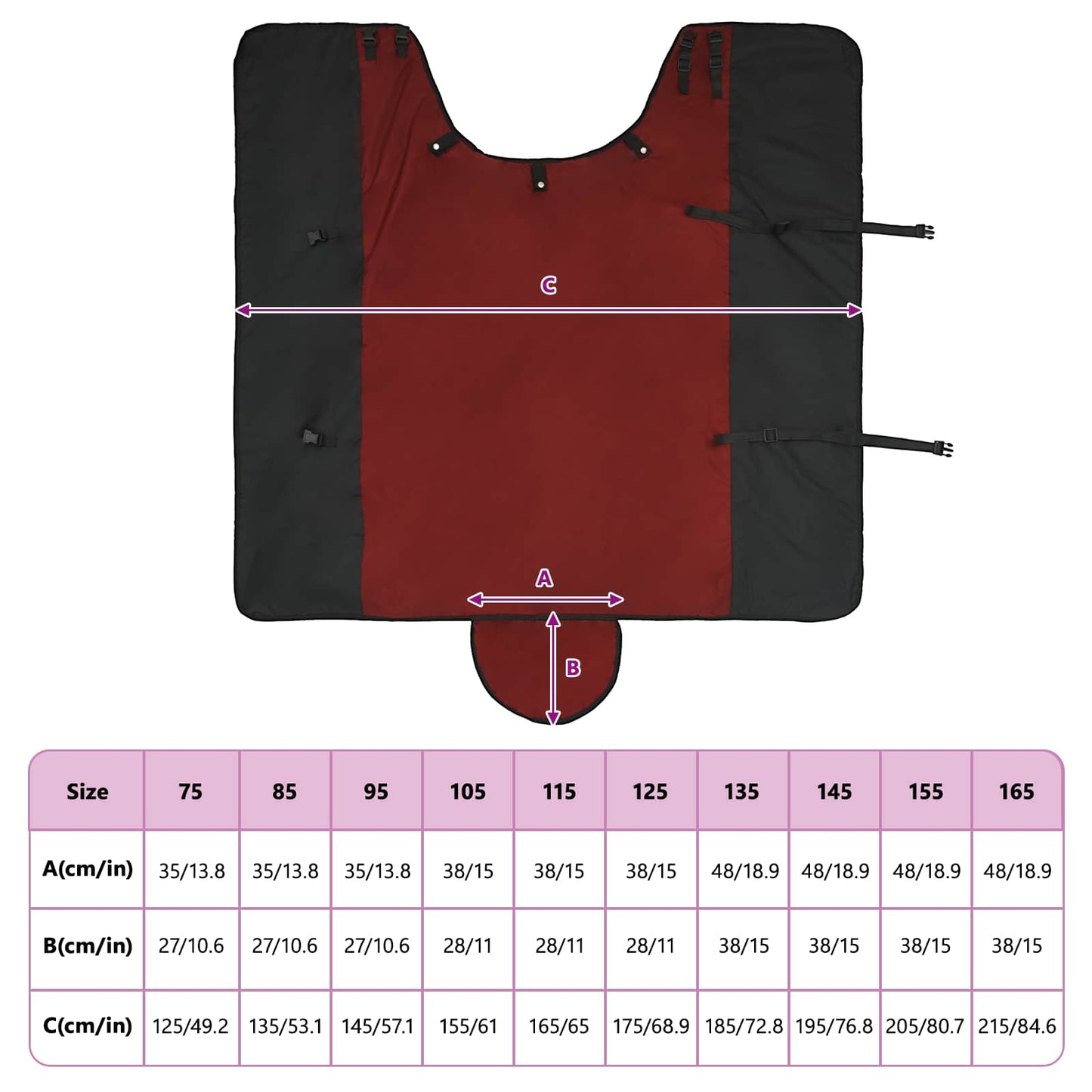 Hestetæppe Mørk Grøn og Sort 85 cm Polyester
