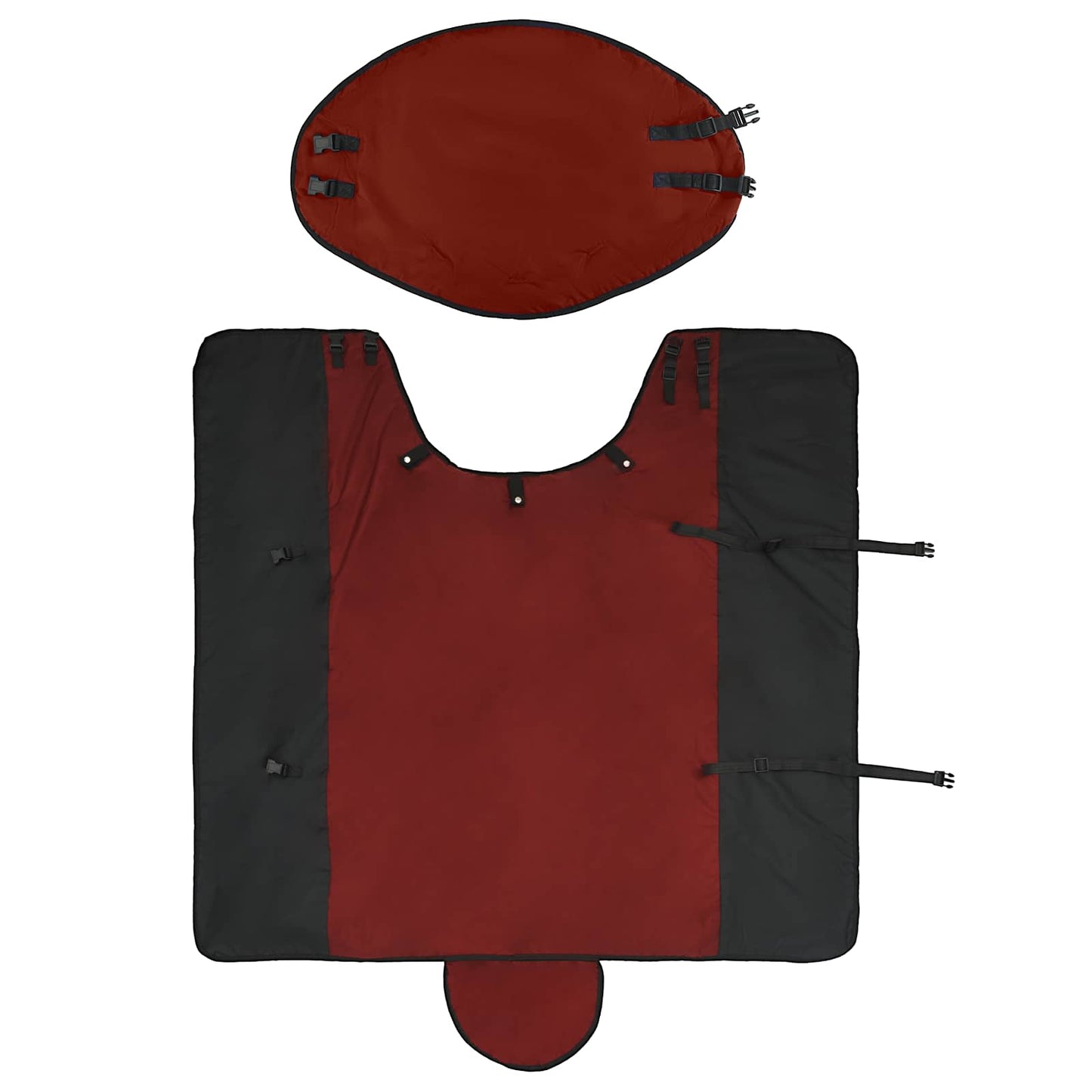 Hestetæppe Mørk Grøn og Sort 85 cm Polyester