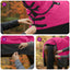 Hestetæppe Pink og Sort 125 cm Polyester