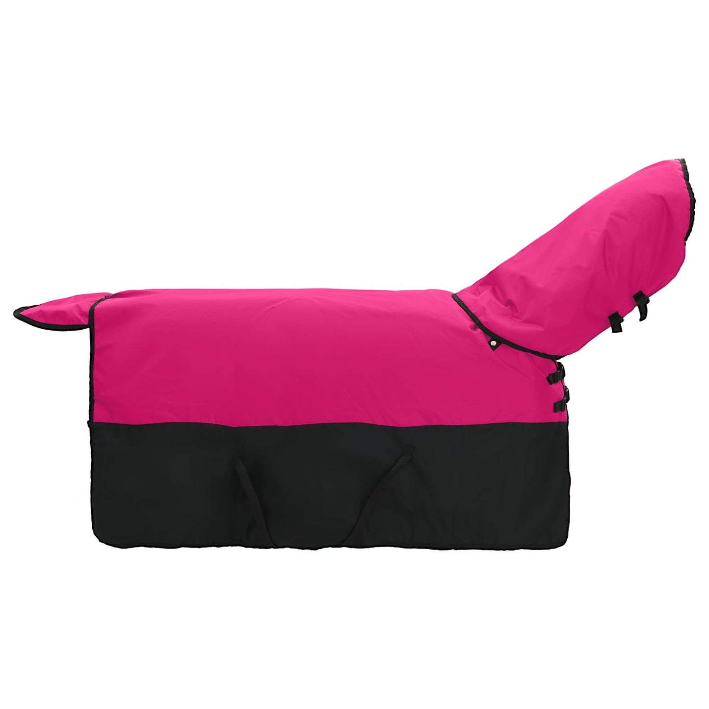 Hestetæppe Pink og Sort 125 cm Polyester