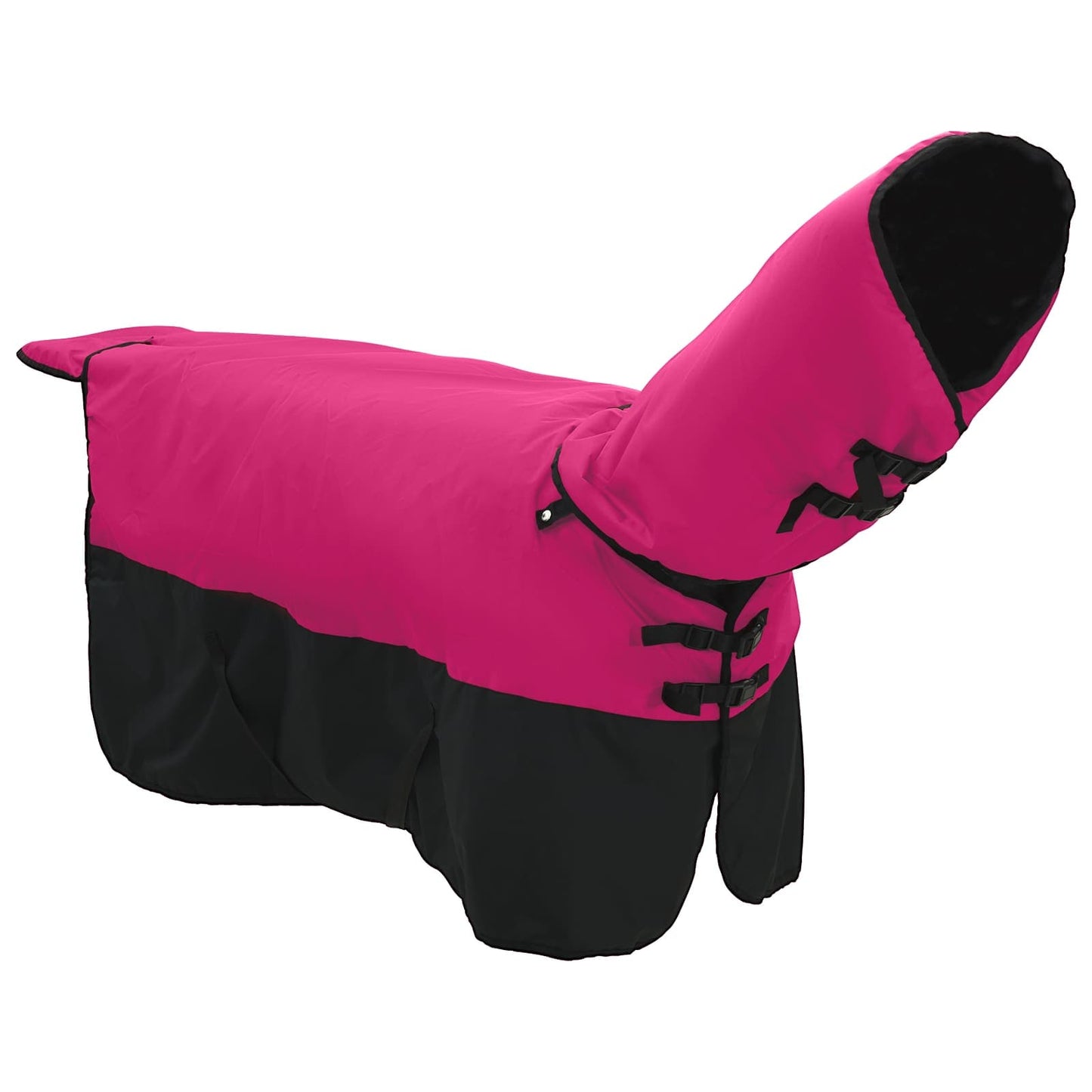 Hestetæppe Pink og Sort 125 cm Polyester