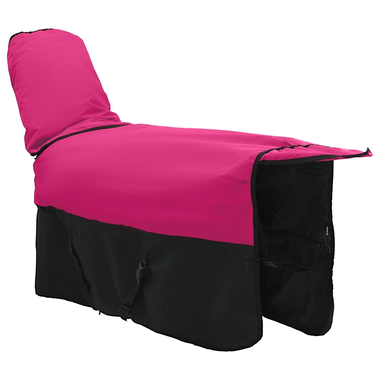 Hestetæppe Pink og Sort 125 cm Polyester