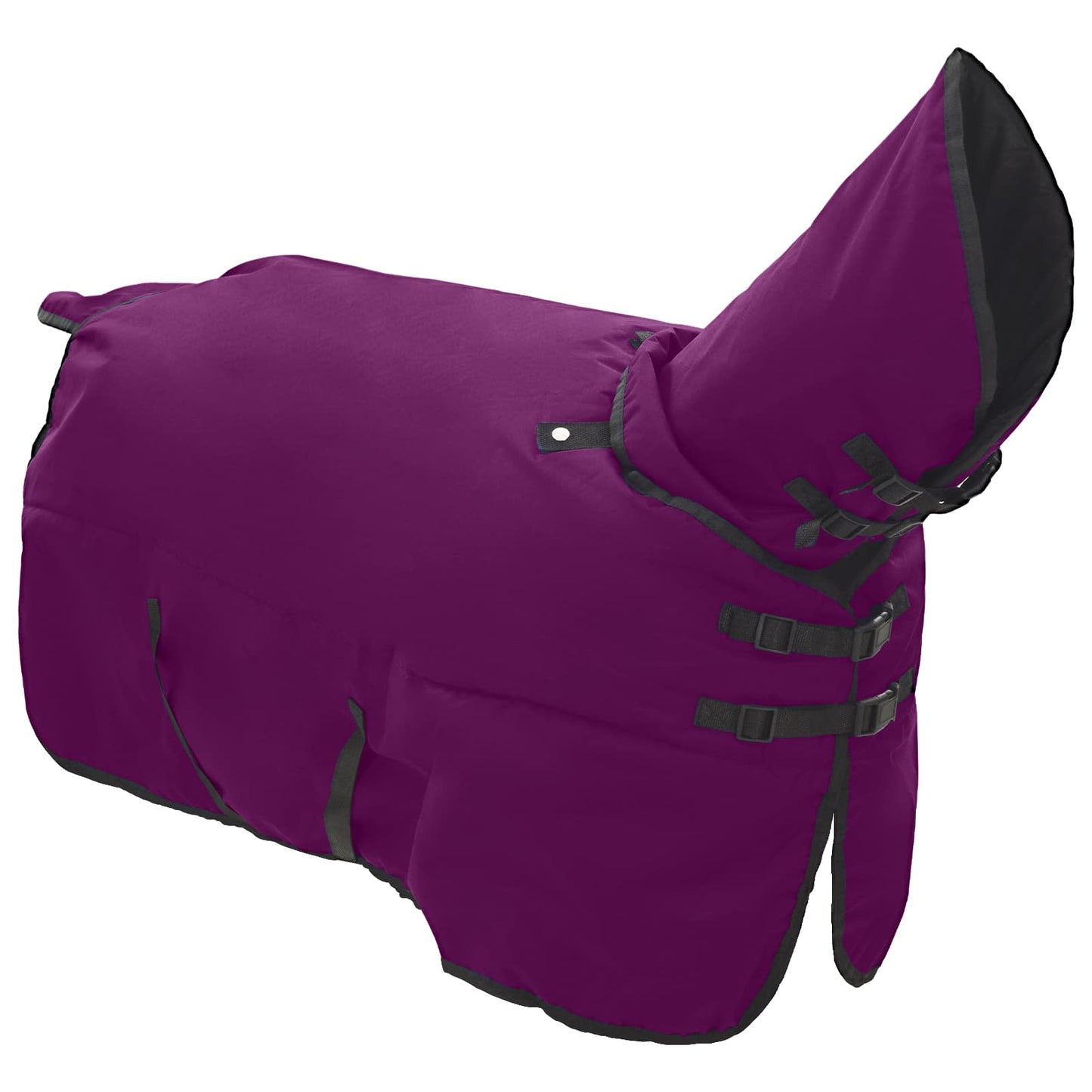 Hestetæppe Mørk Grøn og Sort 125 cm Polyester