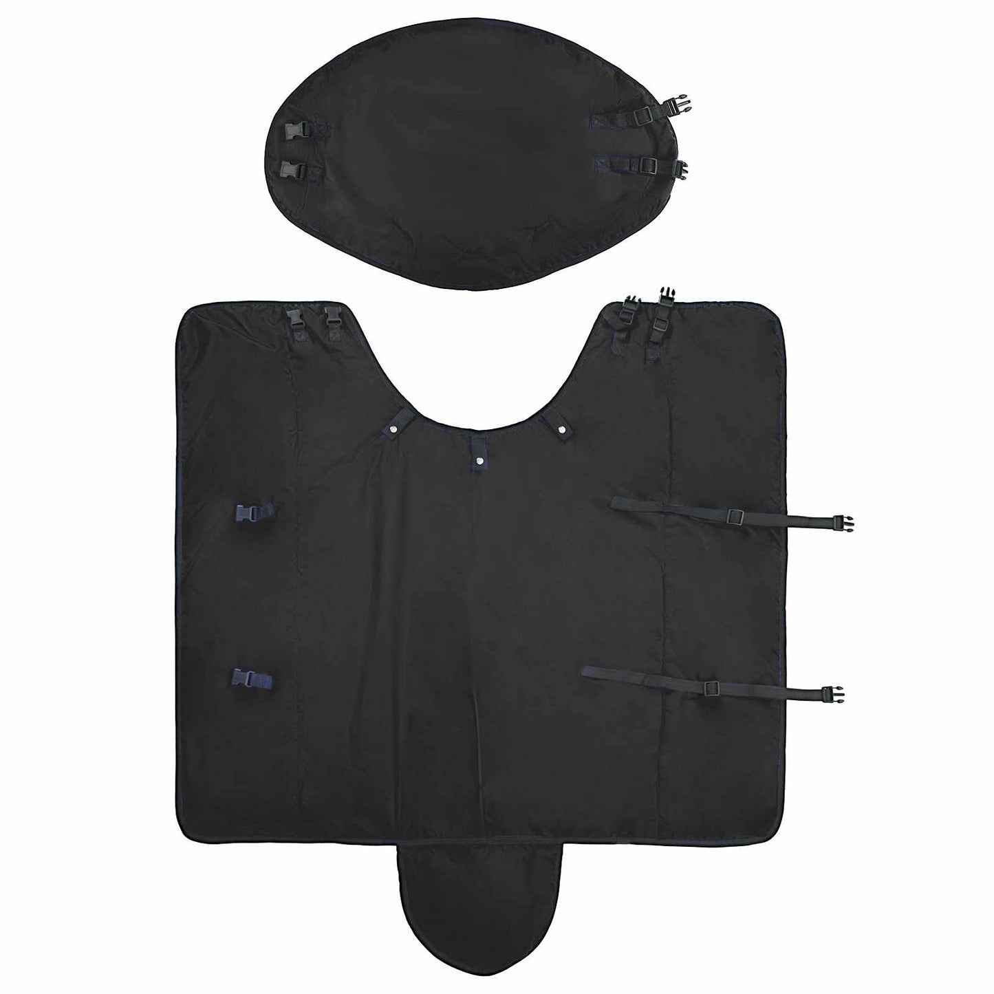 Hestetæppe Mørk Grøn og Sort 75 cm Polyester