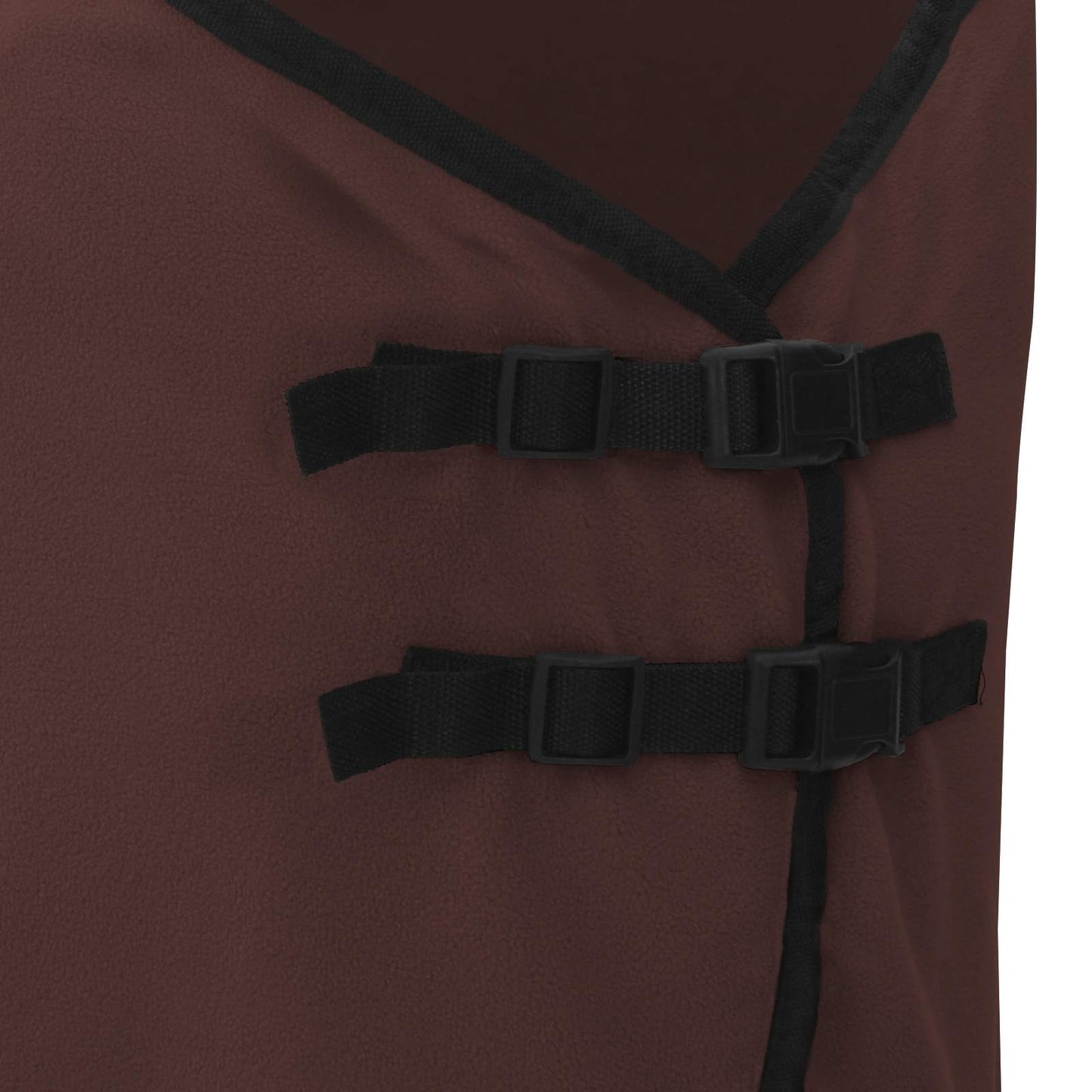 Hestetæppe Mørkebrun 105 cm Polyester