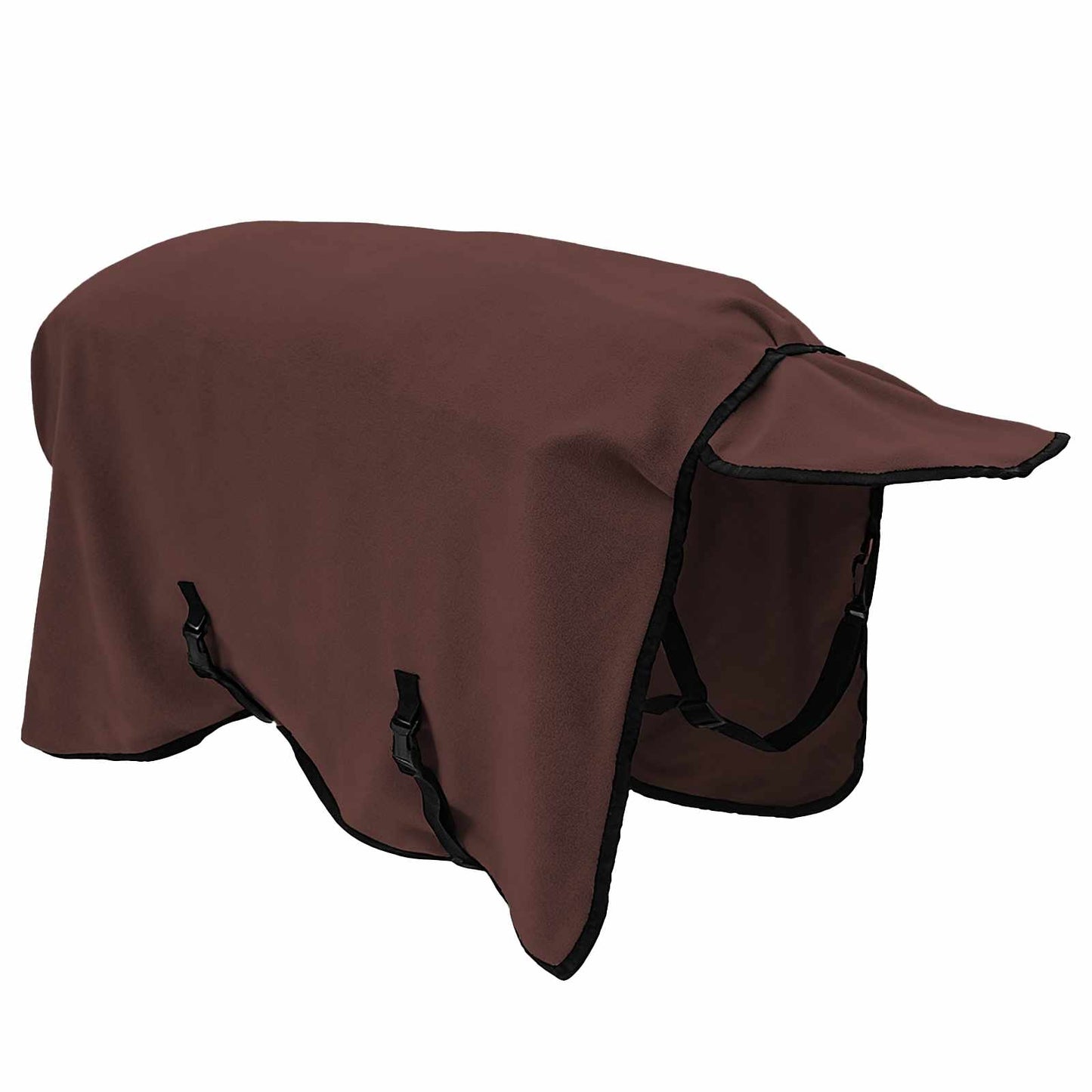 Hestetæppe Mørkebrun 105 cm Polyester