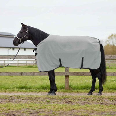 Hestetæppe Lysegrå og pink 105 cm Polyester