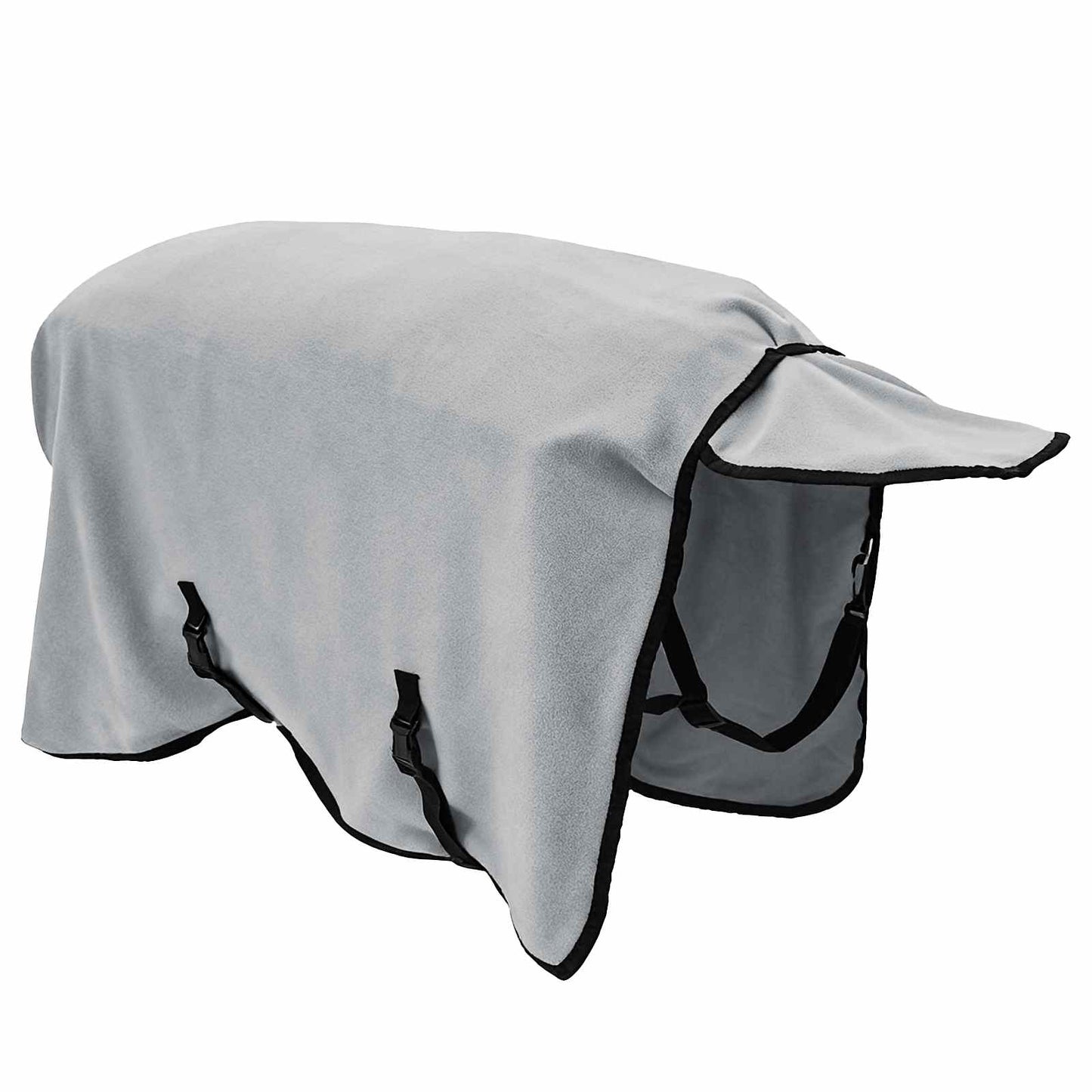Hestetæppe Lysegrå og pink 115 cm Polyester