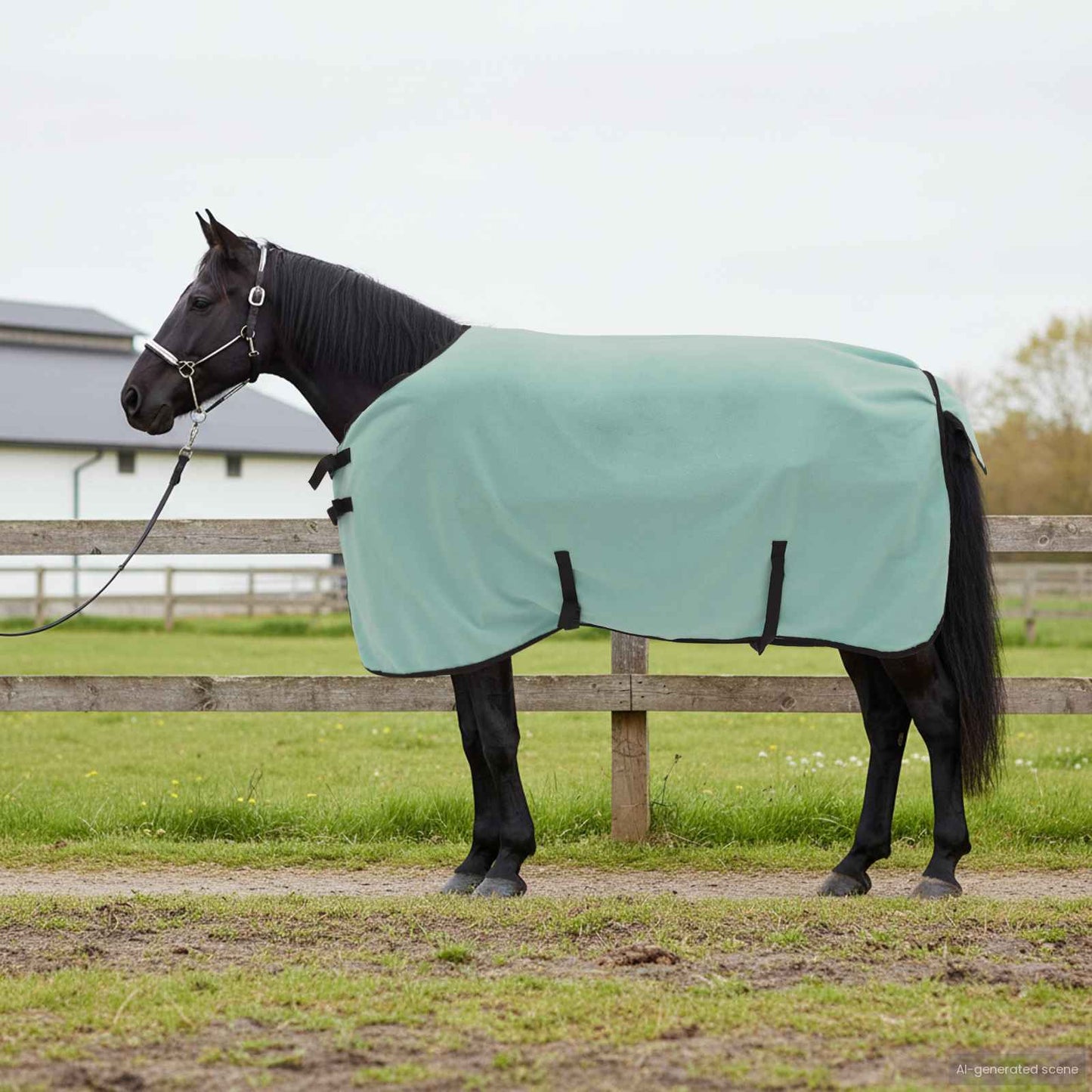 Hestetæppe Speciel grøn 85 cm Polyester