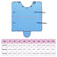 Hestetæppe Fuldt aqua 145 cm Polyester