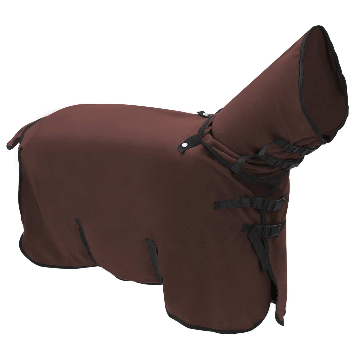 Hestetæppe Mørkebrun 105 cm Polyester