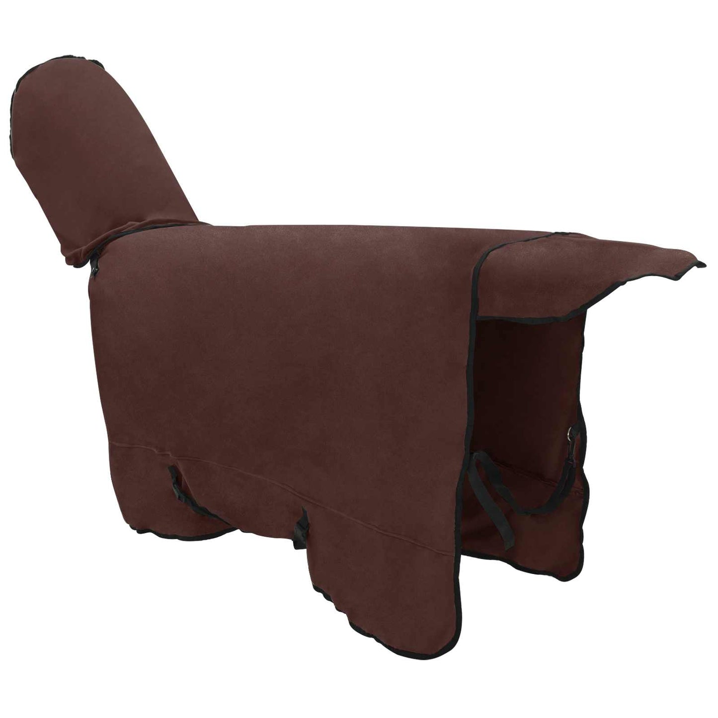 Hestetæppe Mørkebrun 125 cm Polyester