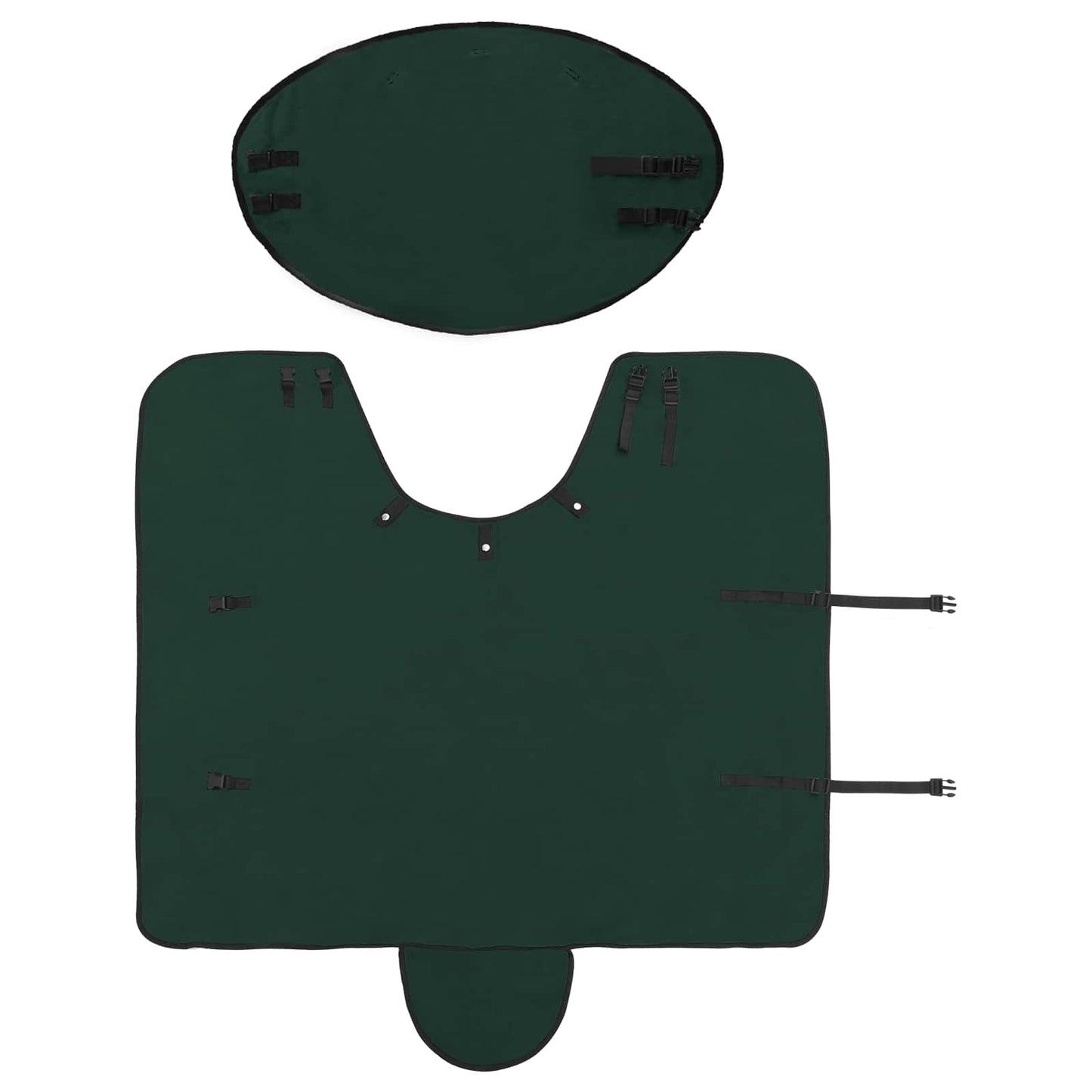 Hestetæppe Mørkegrøn 105 cm Polyester