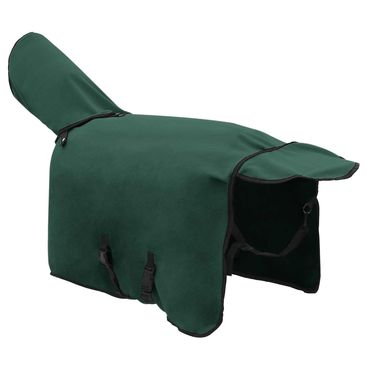Hestetæppe Mørkegrøn 115 cm Polyester
