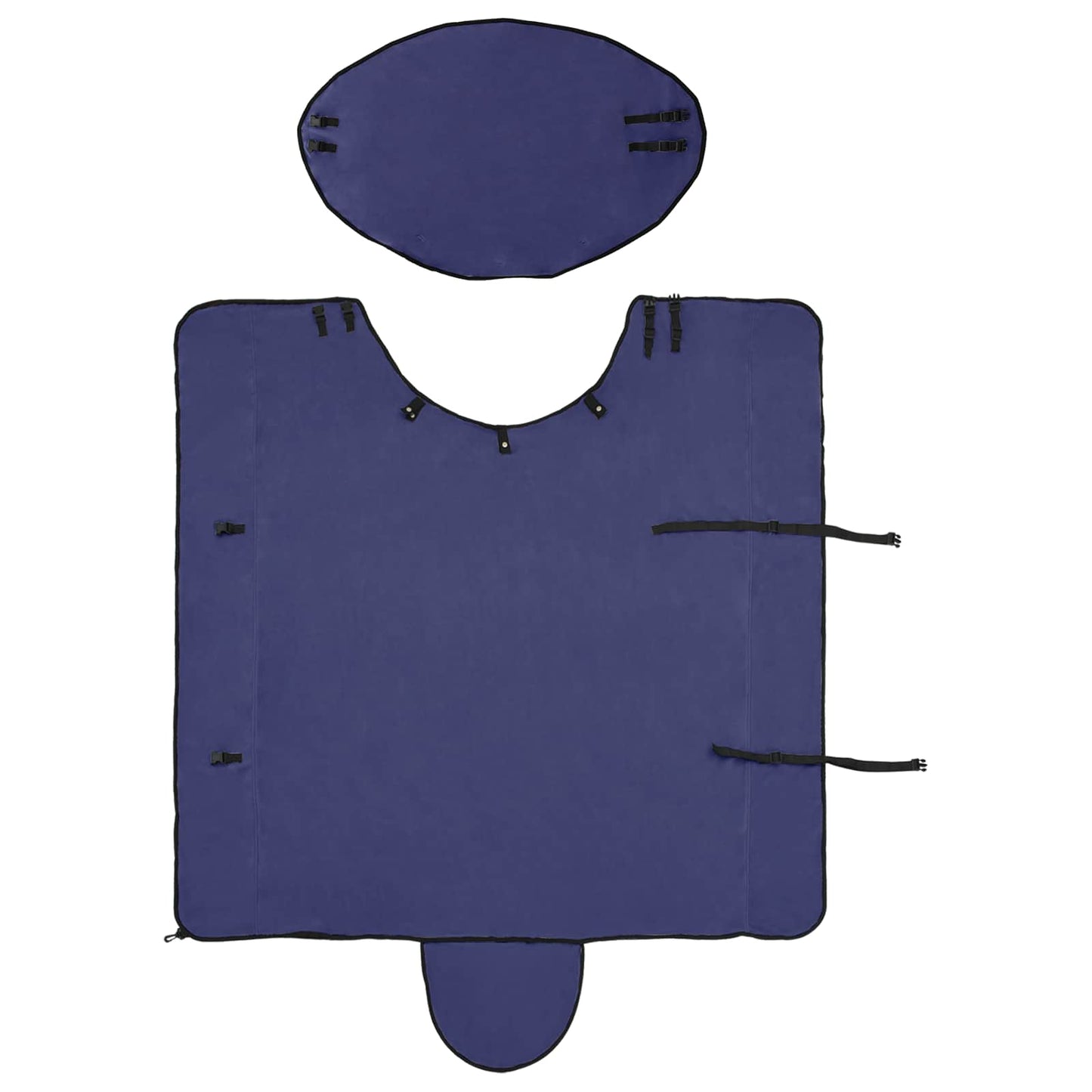 Hestetæppe Mørkeblå 155 cm Polyester