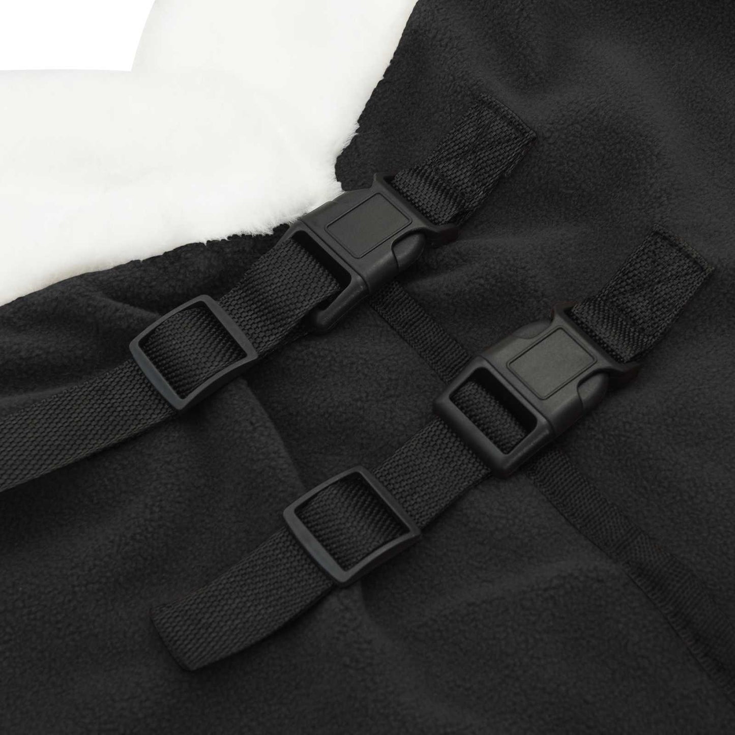 Hestetæppe Sort 155 cm Polar fleece