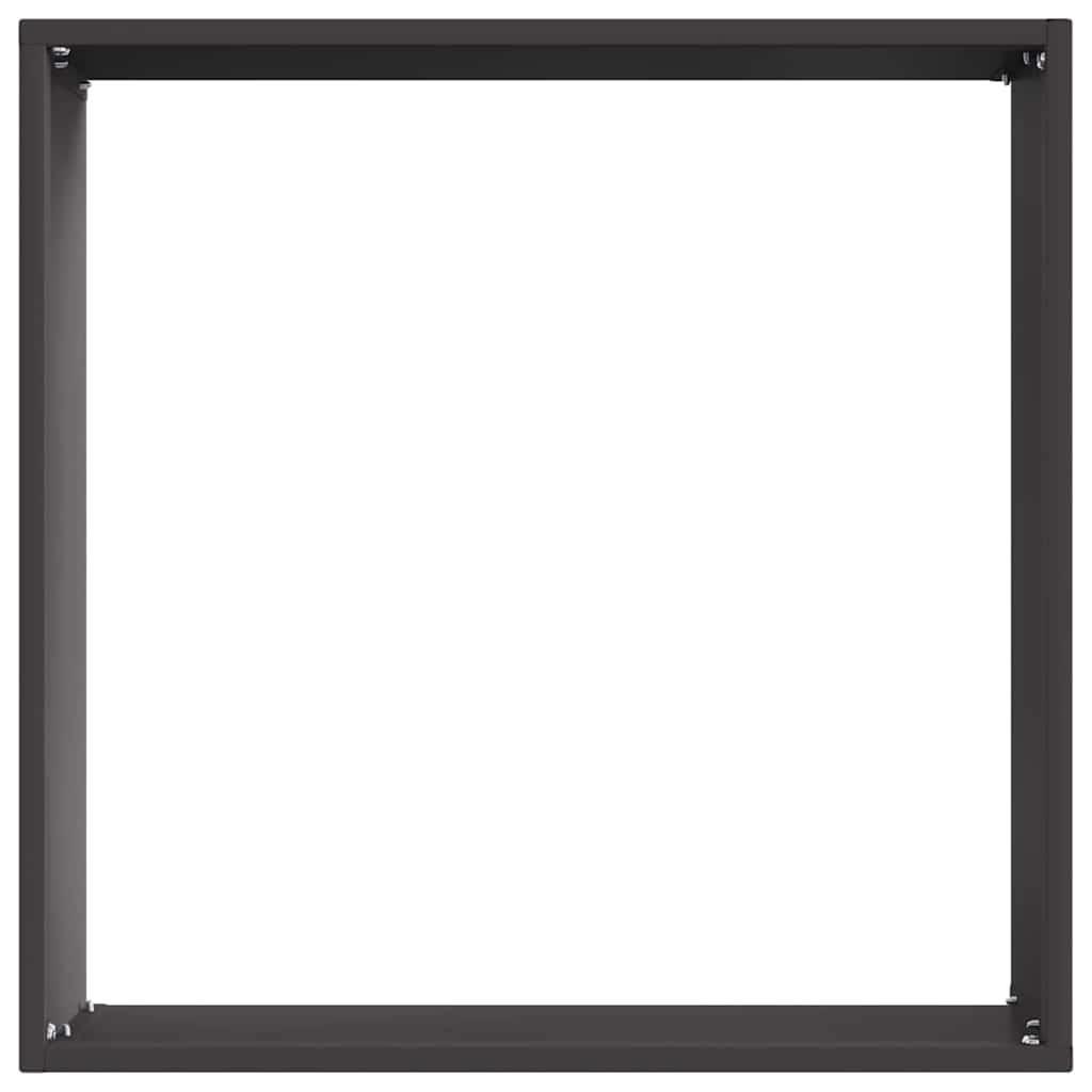 Plænekant 6 pcs Sort 40 x 40 x 13 cm Stål