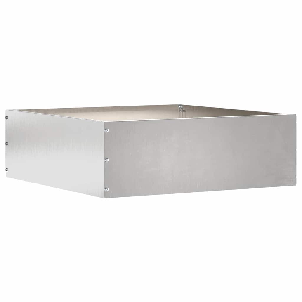 Plænekant 6 pcs Sølv 40 x 40 x 13 cm Rustfrit stål