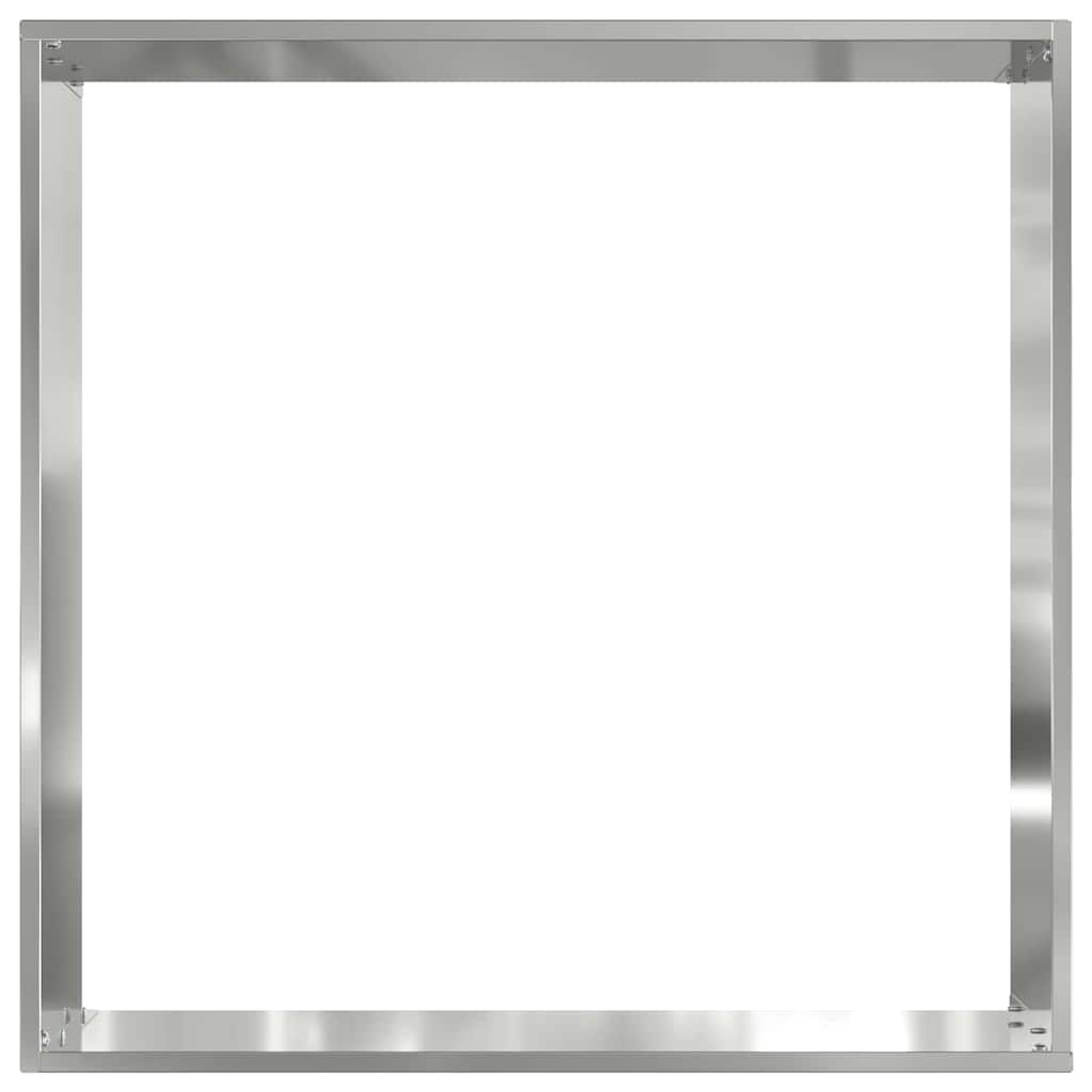 Plænekant Sølv 40 x 40 x 13 cm Galvaniseret stål
