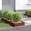 Plænekant 6 pcs Rusten 40 x 40 x 13 cm Cortenstål