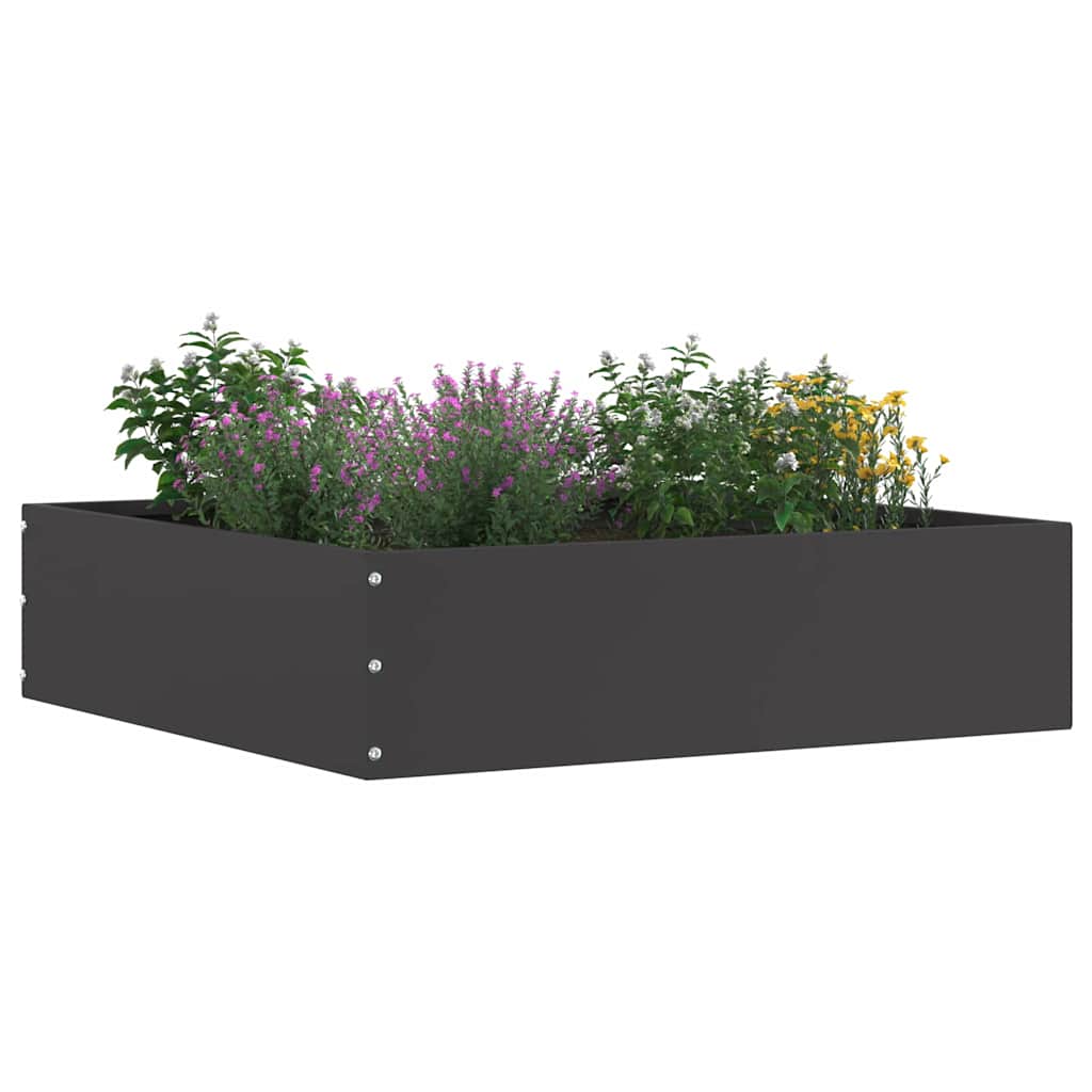 Plænekant 6 pcs Sort 50 x 50 x 13 cm Stål