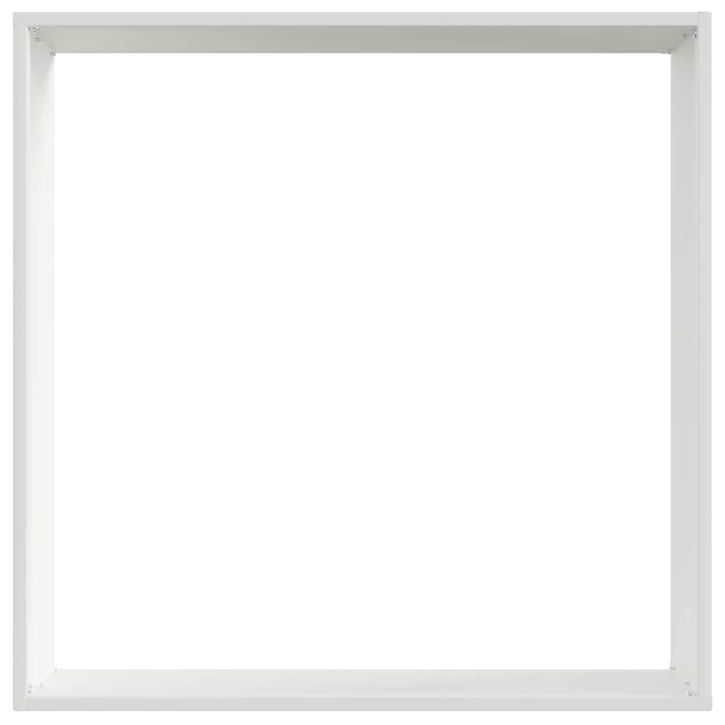 Plænekant Hvid 50 x 50 x 13 cm Stål