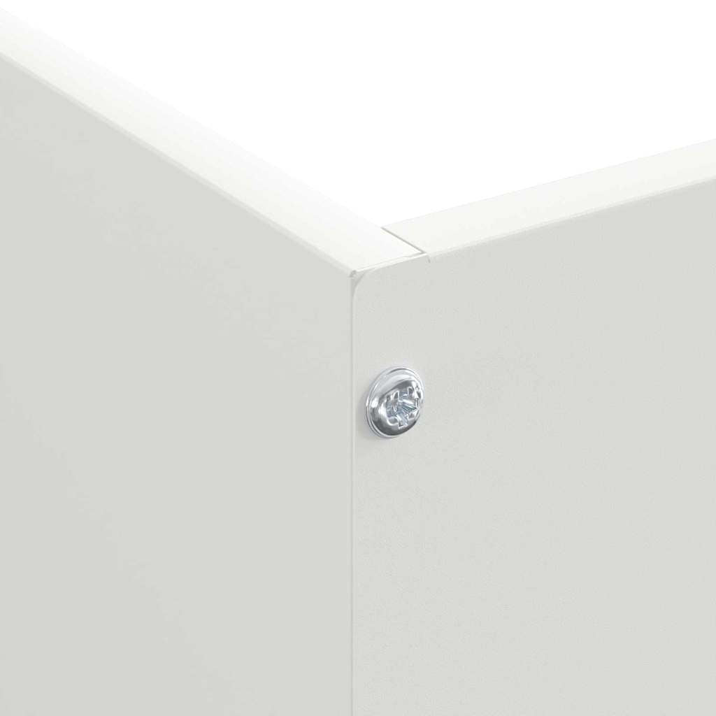 Plænekant 6 pcs Hvid 50 x 50 x 13 cm Stål