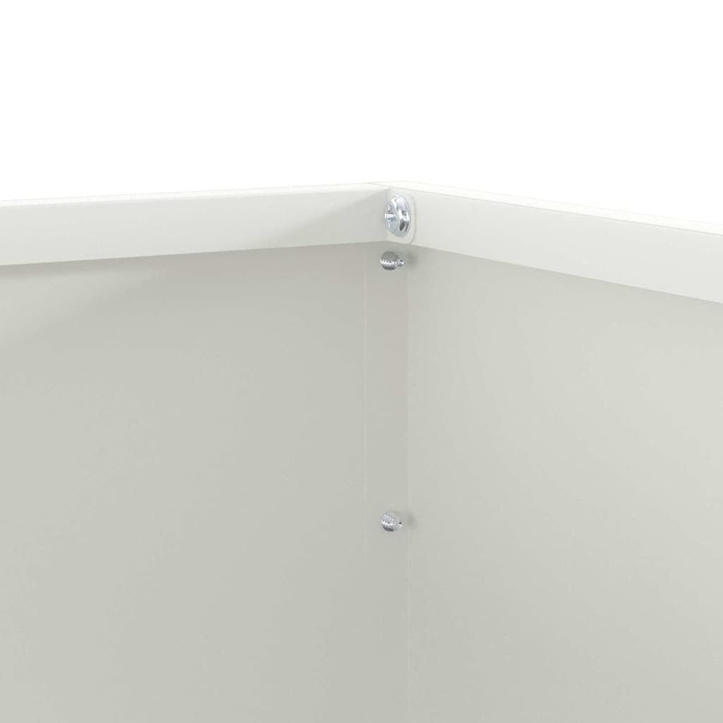 Plænekant 6 pcs Hvid 50 x 50 x 13 cm Stål