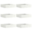 Plænekant 6 pcs Hvid 50 x 50 x 13 cm Stål