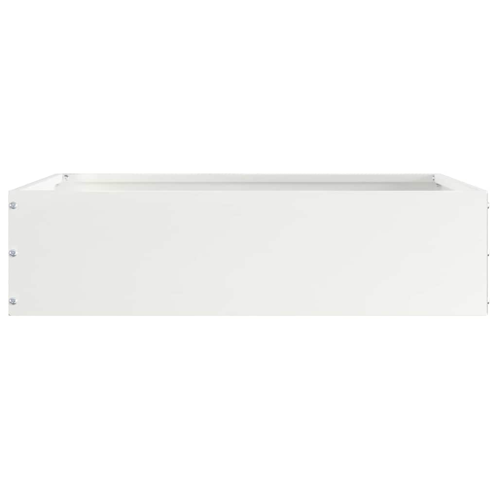 Plænekant 6 pcs Hvid 50 x 50 x 13 cm Stål