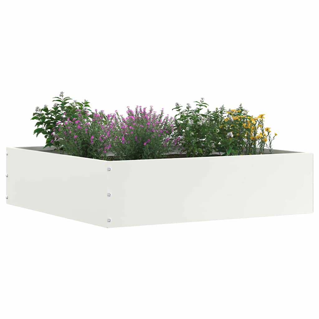 Plænekant 6 pcs Hvid 50 x 50 x 13 cm Stål