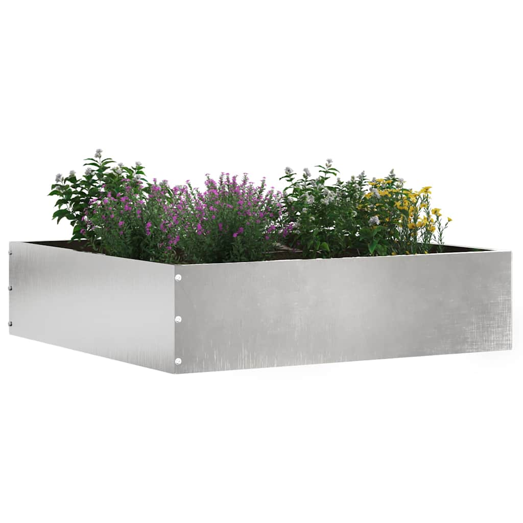 Plænekant 6 pcs Sølv 50 x 50 x 13 cm Rustfrit stål