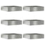Plænekant 6 pcs Sølv 50 x 50 x 13 cm Galvaniseret stål