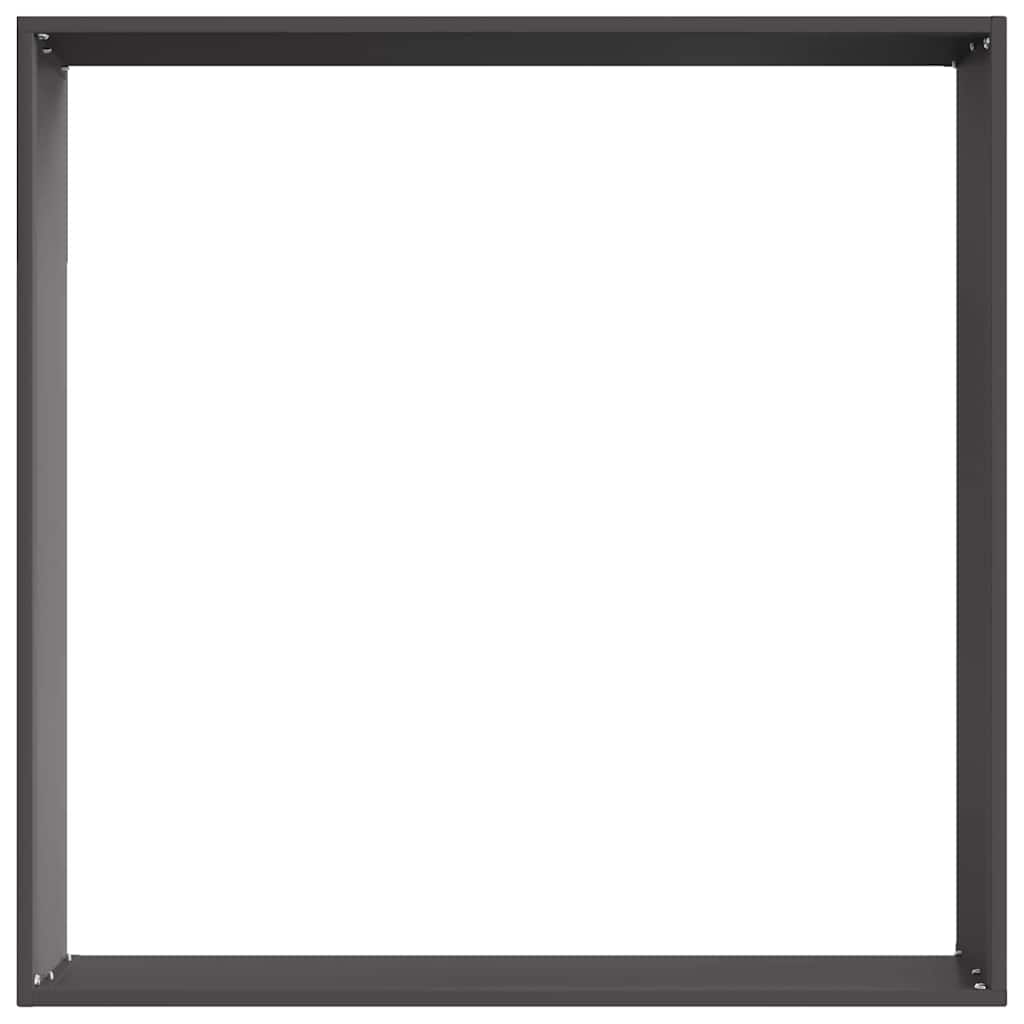 Plænekant 6 pcs Sort 60 x 60 x 13 cm Stål