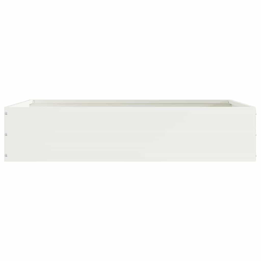 Plænekant 6 pcs Hvid 60 x 60 x 13 cm Stål