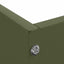 Plænekant 6 pcs Oliven grøn 60 x 60 x 13 cm Stål