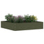 Plænekant 6 pcs Oliven grøn 60 x 60 x 13 cm Stål