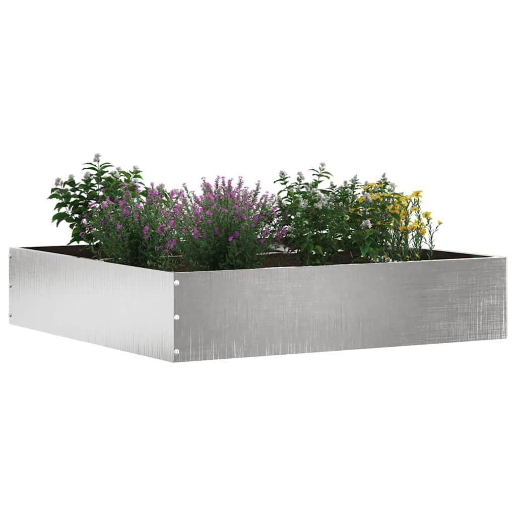 Plænekant 6 pcs Sølv 60 x 60 x 13 cm Rustfrit stål