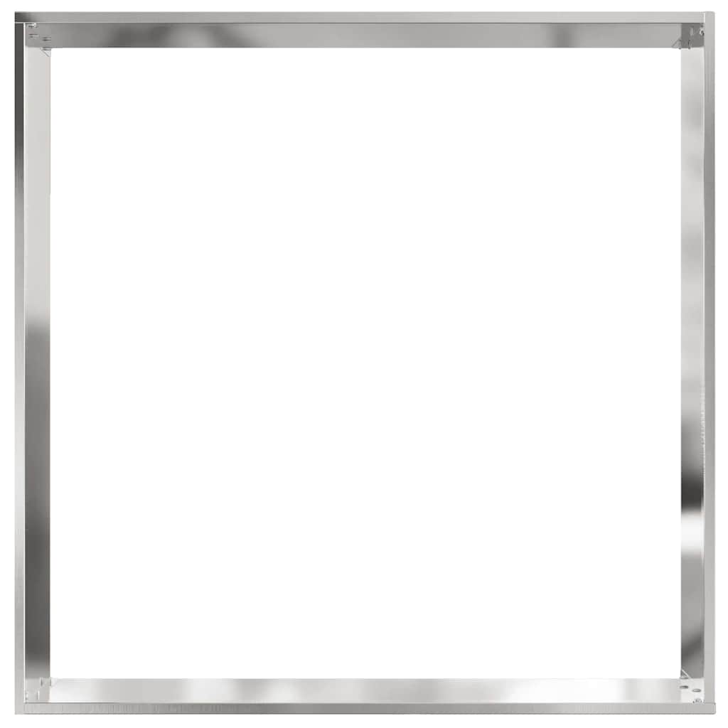 Plænekant 6 pcs Sølv 60 x 60 x 13 cm Rustfrit stål