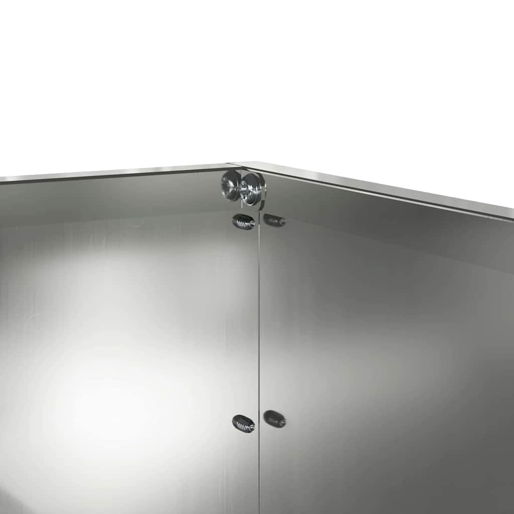 Plænekant Sølv 60 x 60 x 13 cm Galvaniseret stål