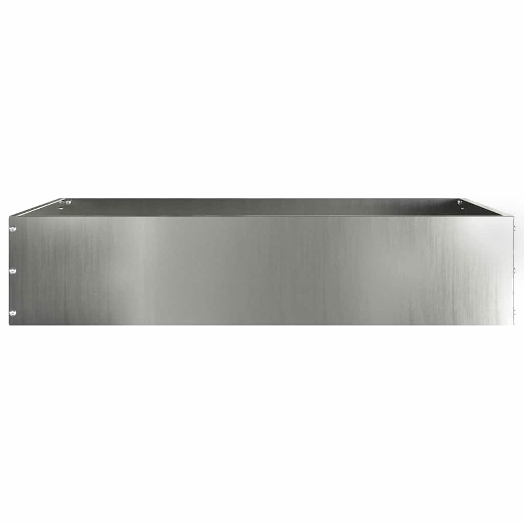 Plænekant 60 x 60 x 13 cm Galvaniseret stål Sølv