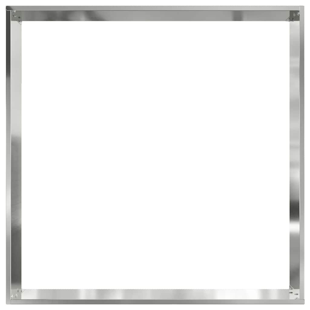 Plænekant 60 x 60 x 13 cm Galvaniseret stål Sølv