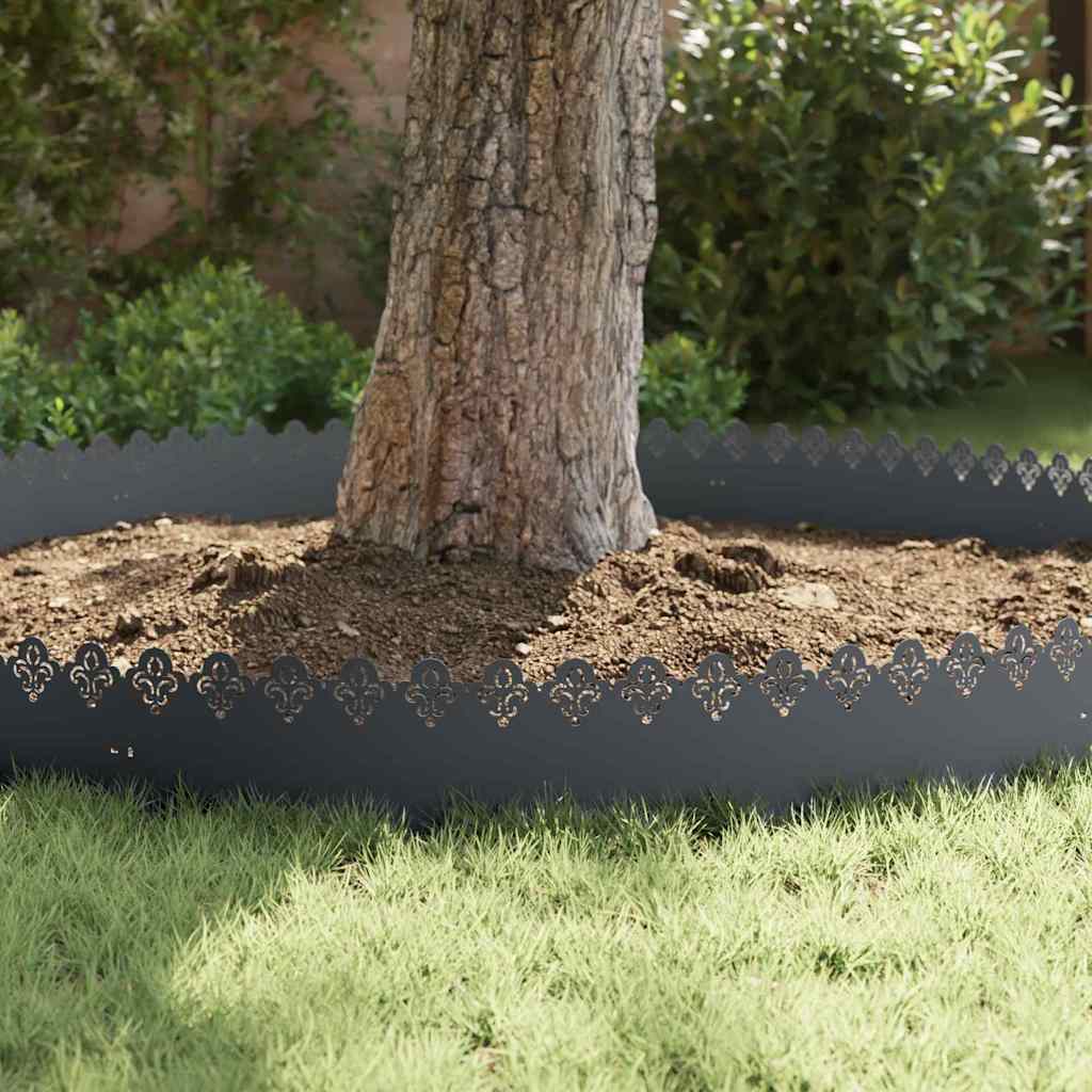 Plænekanter 30 pcs Antracit 103 x 0,05 x 22 cm Stål