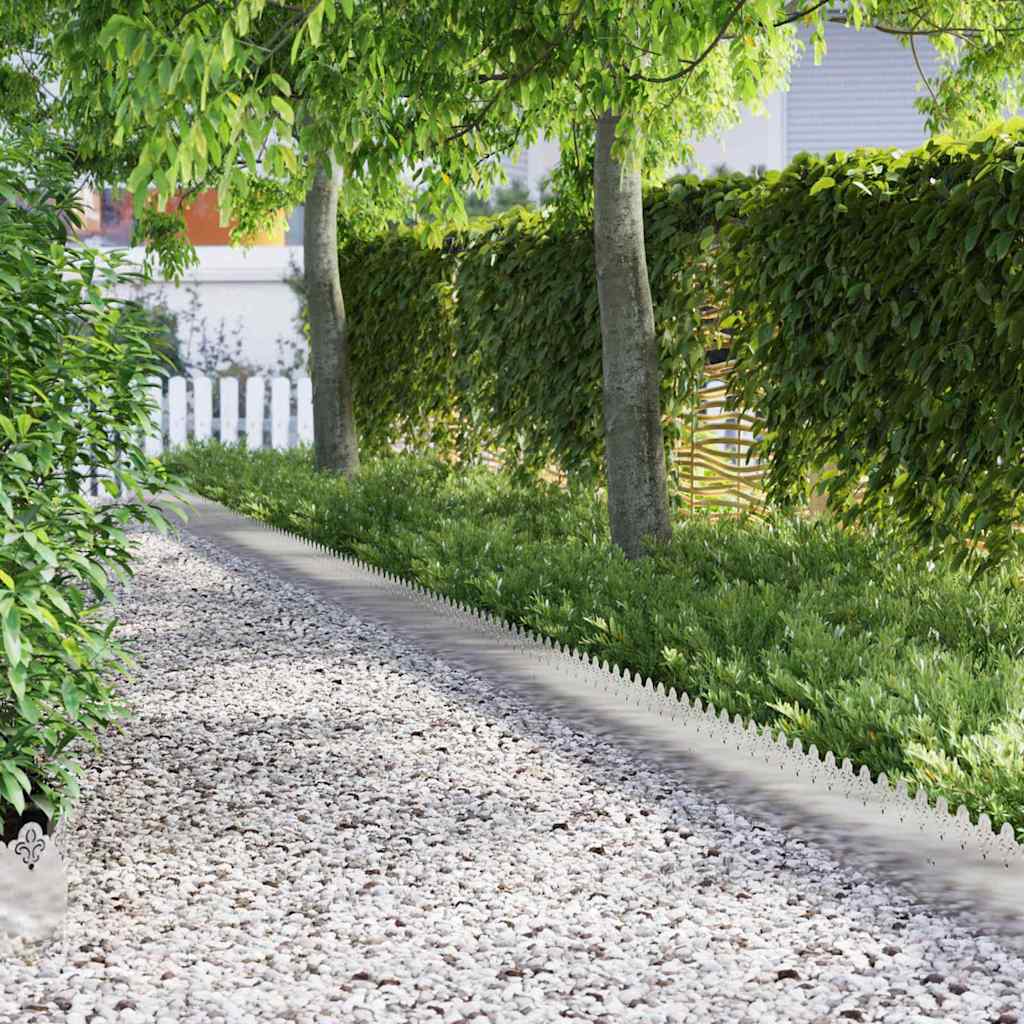 Plænekanter 20 pcs Sølv 103 x 0,05 x 22 cm Rustfrit stål