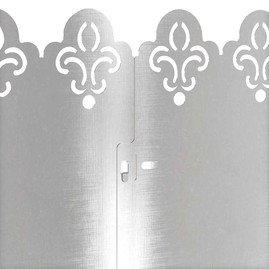 Plænekanter 30 pcs Sølv 103 x 0,05 x 22 cm Rustfrit stål