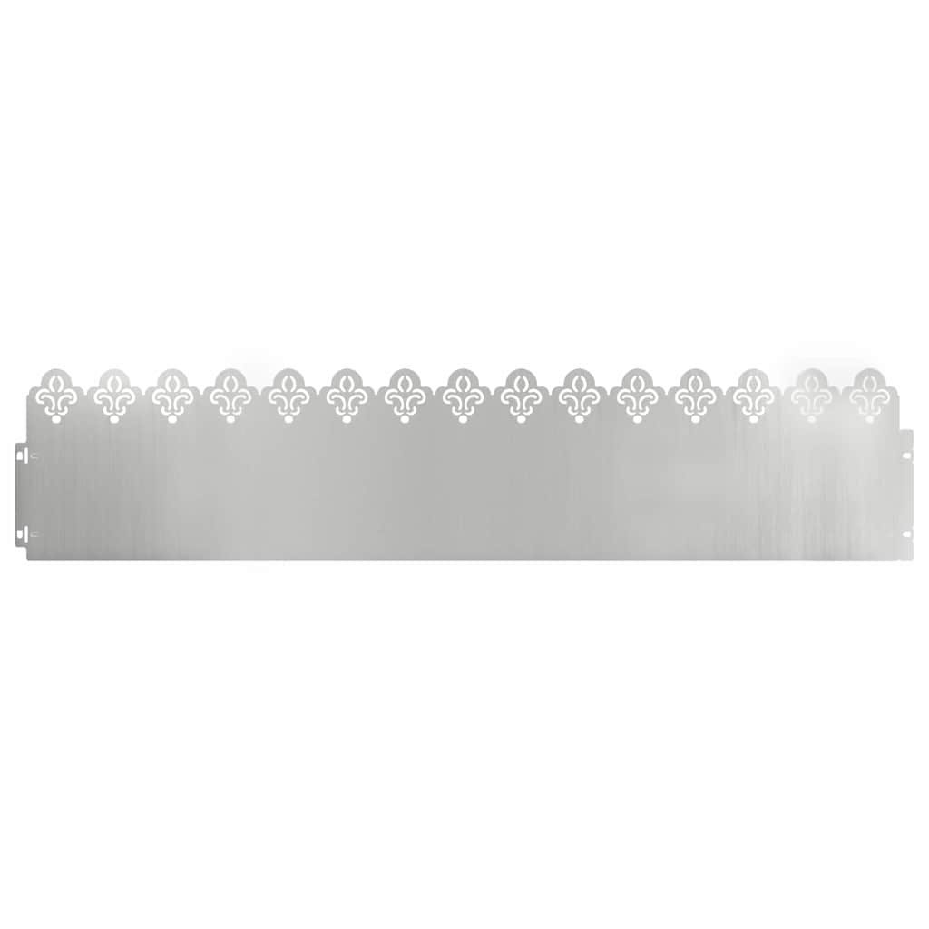 Plænekanter 20 pcs Sølv 103 x 0,05 x 22 cm Galvaniseret stål