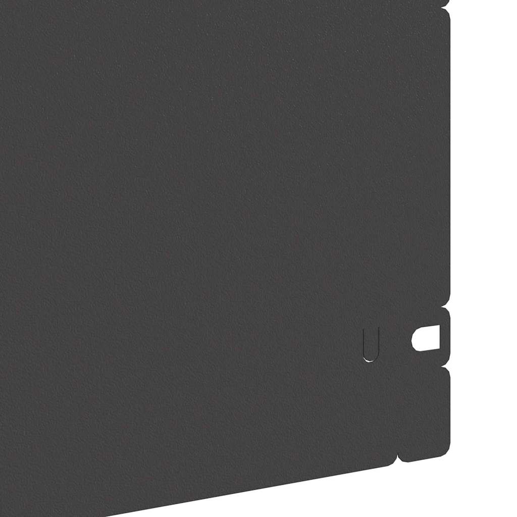 Plænekanter 30 pcs Sort 103 x 0,05 x 22 cm Stål